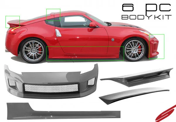 2009-2020 Nissan 370Z [Z34] 6-Piece Body Kit - KB11120KT2