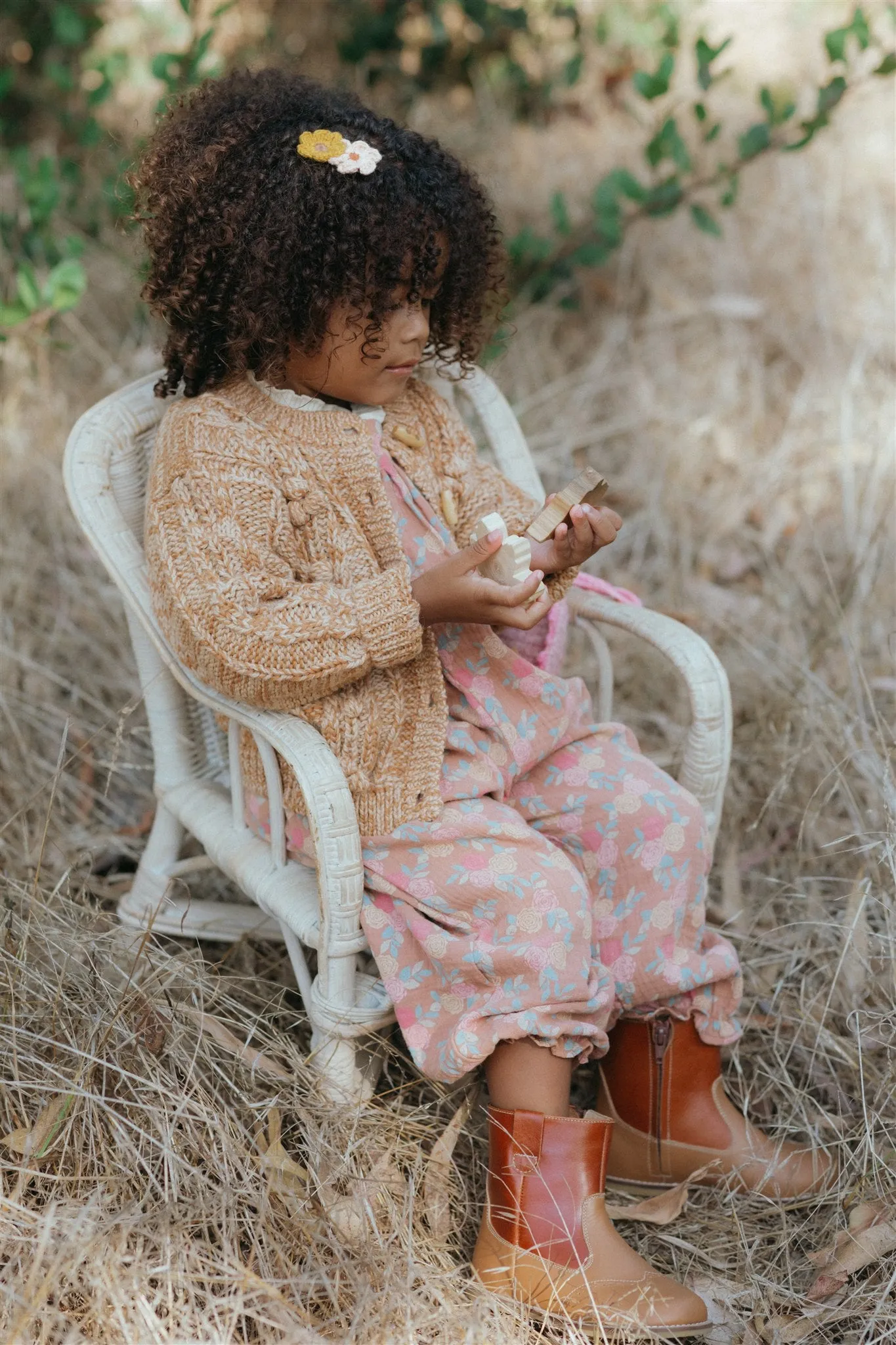 Alba Cardigan - Caramel Melange