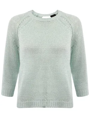 Amara Reya Verbena knit jumper in Soothing Sea