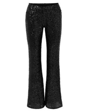 Anna Sui Women Casual trouser Black 16 UK