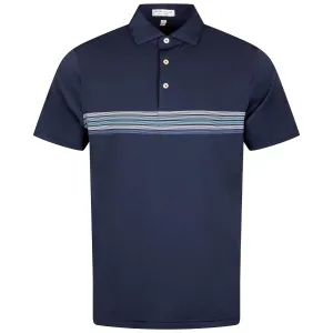 Archer Performance Jersey Polo Self Collar Navy - AW24