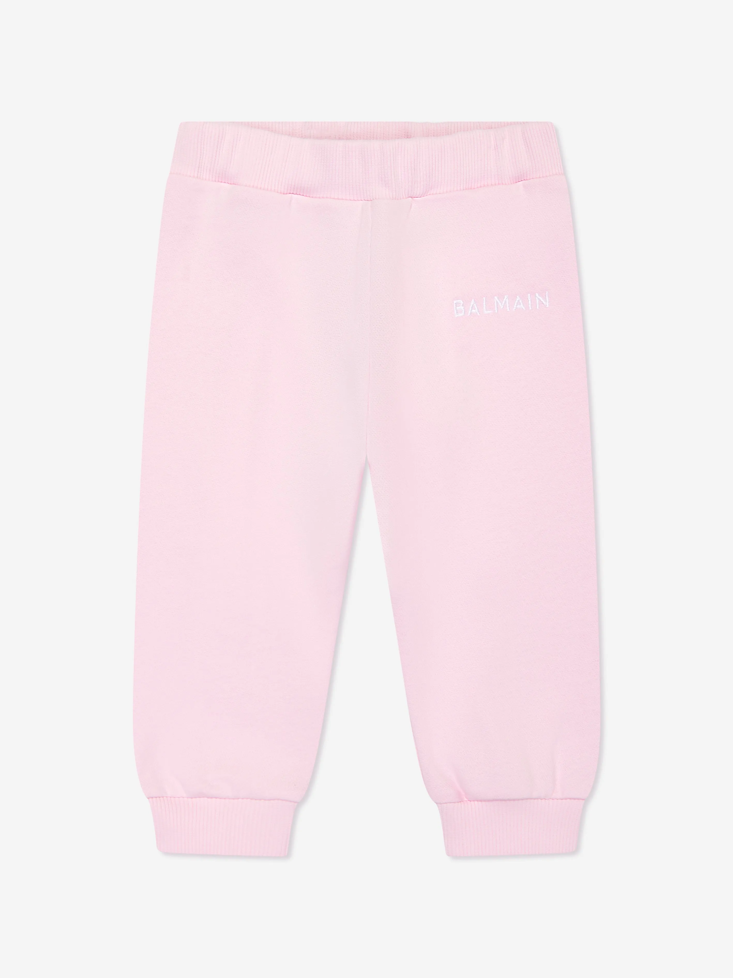 Balmain Baby Girls Logo Joggers in Pink