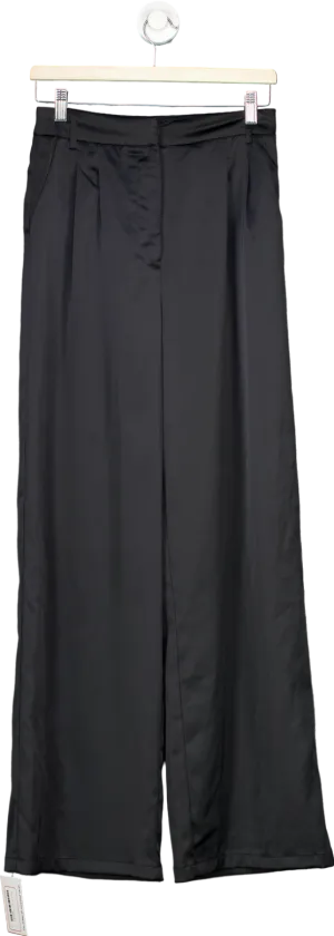 BikBok Black Wide-Leg Trousers EU 36 UK 8