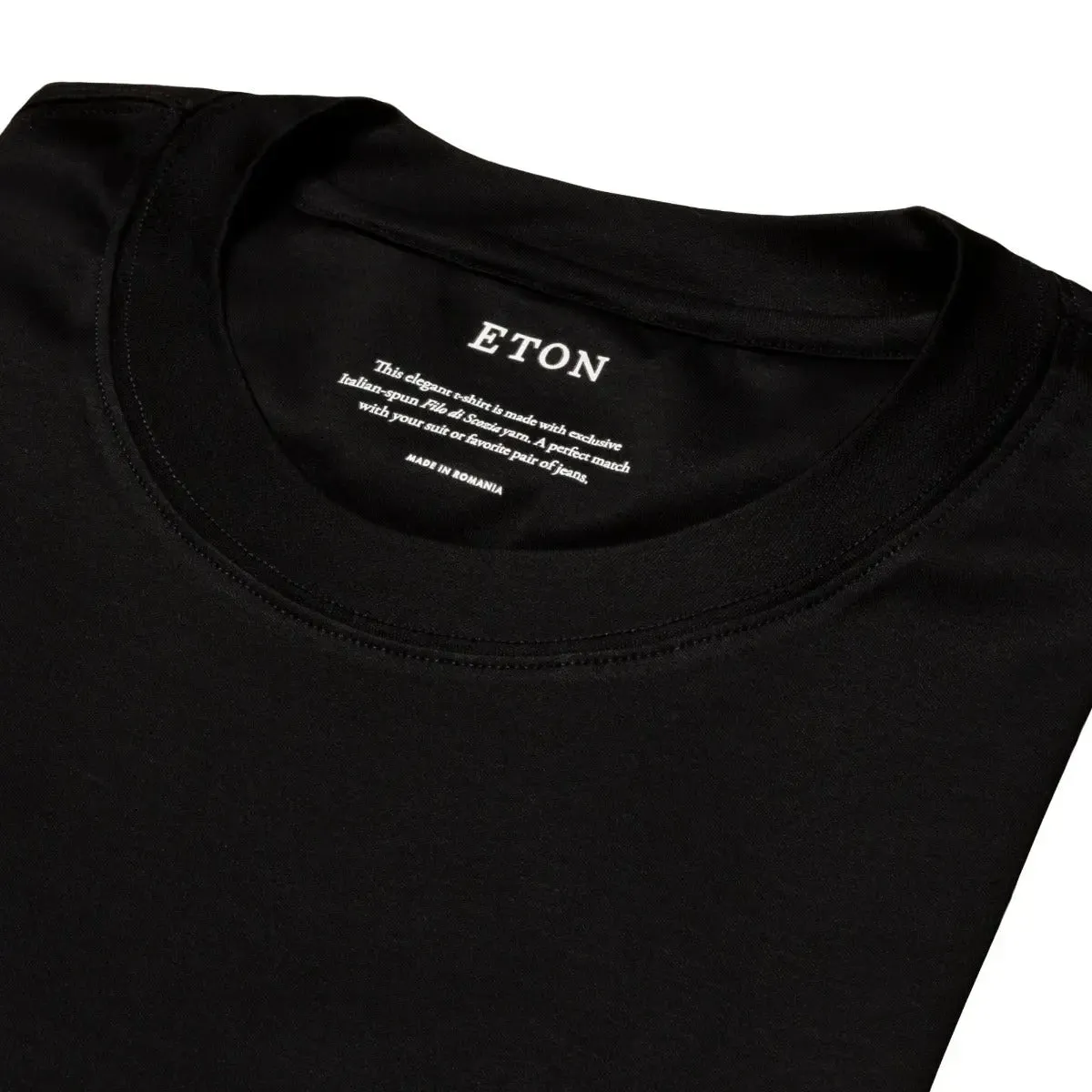 Black Filo di Scozia Slim Fit T-shirt