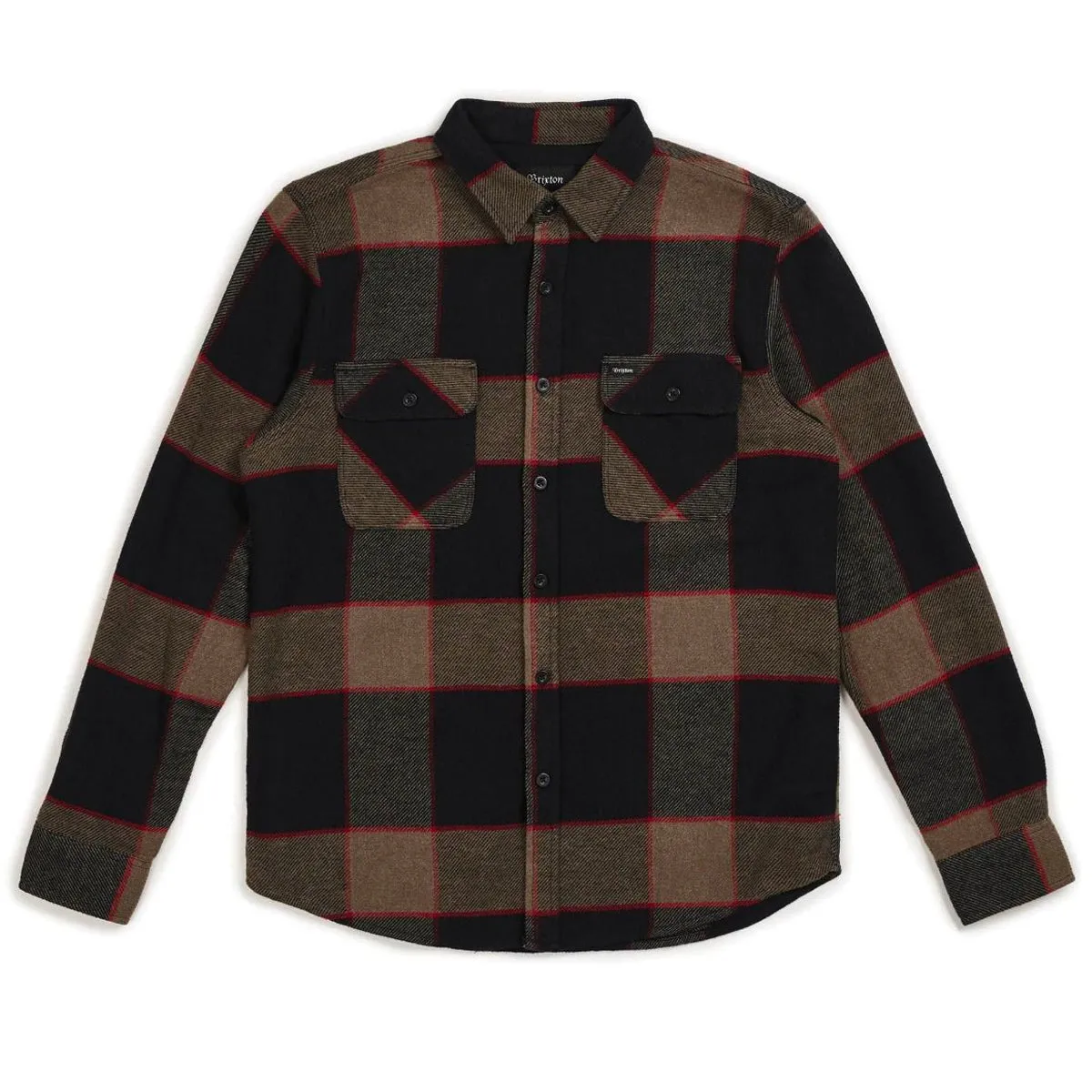 Brixton - Bowery Flannel Heather Grey/Charcoal