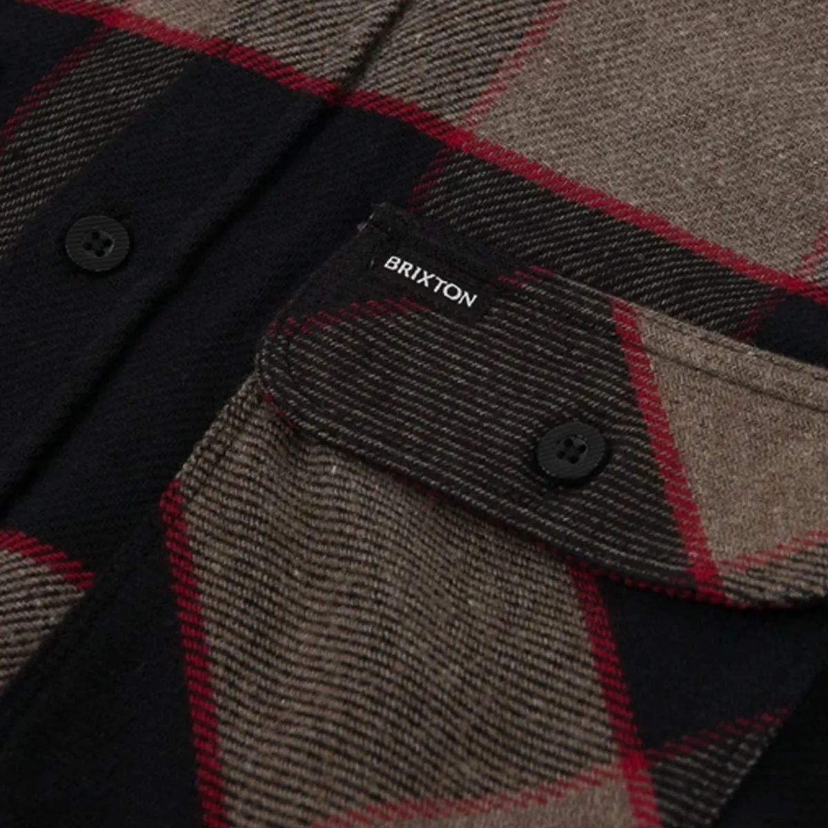 Brixton - Bowery Flannel Heather Grey/Charcoal