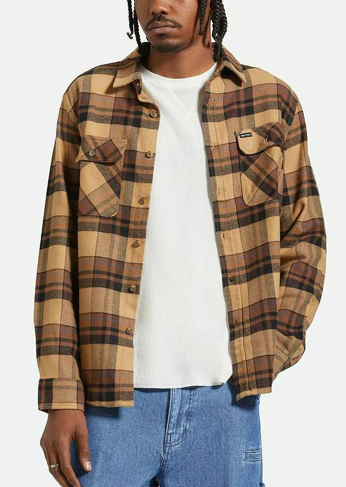 Brixton Men's Bowery Flannel Button Up Shirts