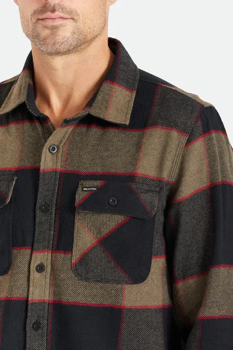 BRIXTON Men's Bowery Flannel L/S Shirt