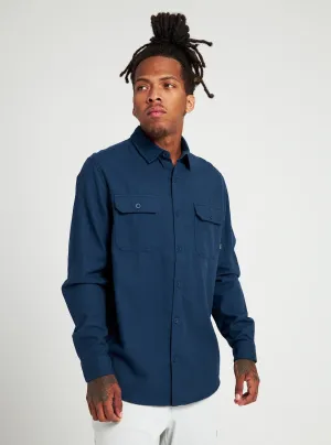 Burton Brighton Flannel Mens Dress Blue