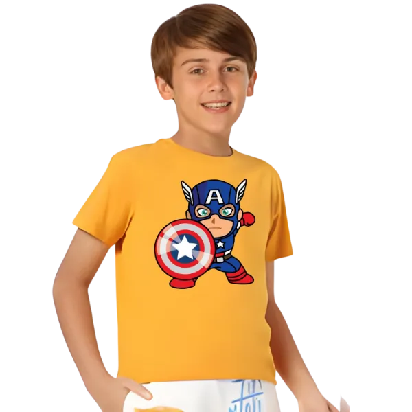 Captain America T Shirt For Kids