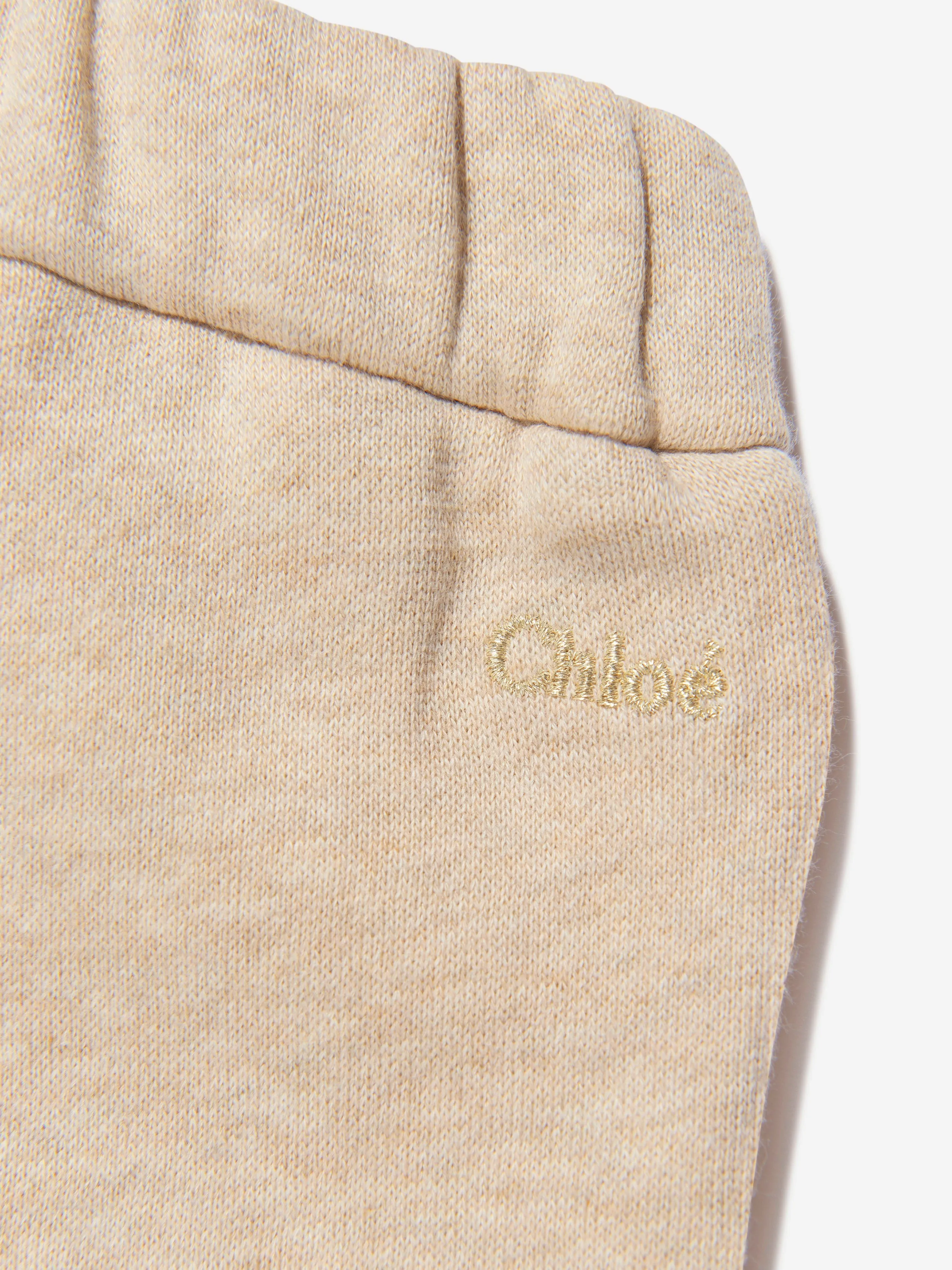 Chloé Baby Girls Organic Cotton Joggers