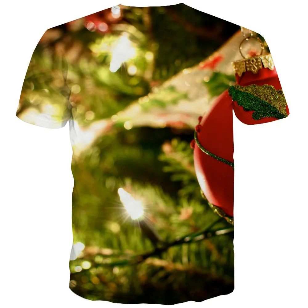 Christmas tree lights shirts festival clothing Cool art costume men Christmas