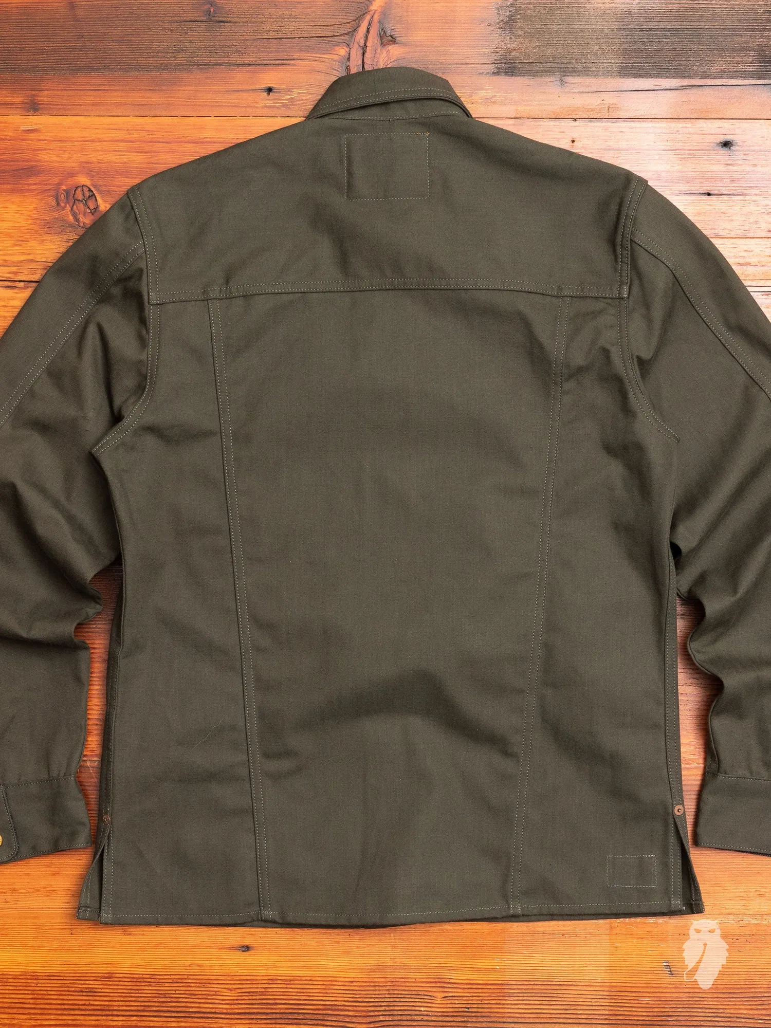 Copeland Canvas Shirt in Dark Green