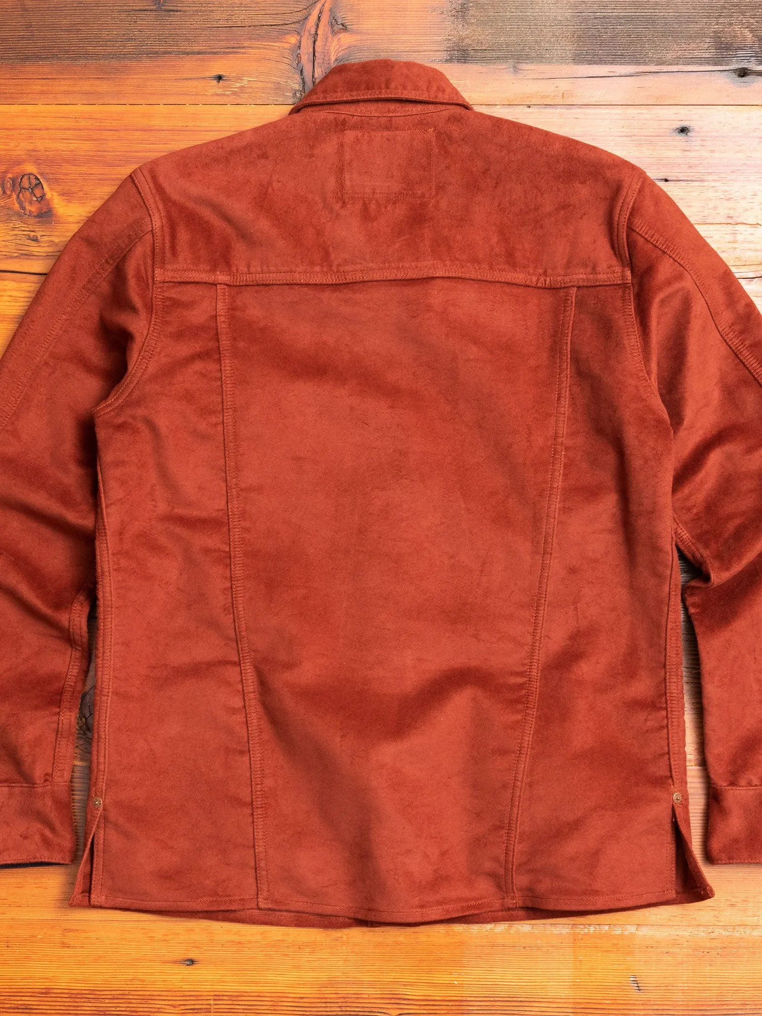 Copeland Moleskin Shirt in Rust