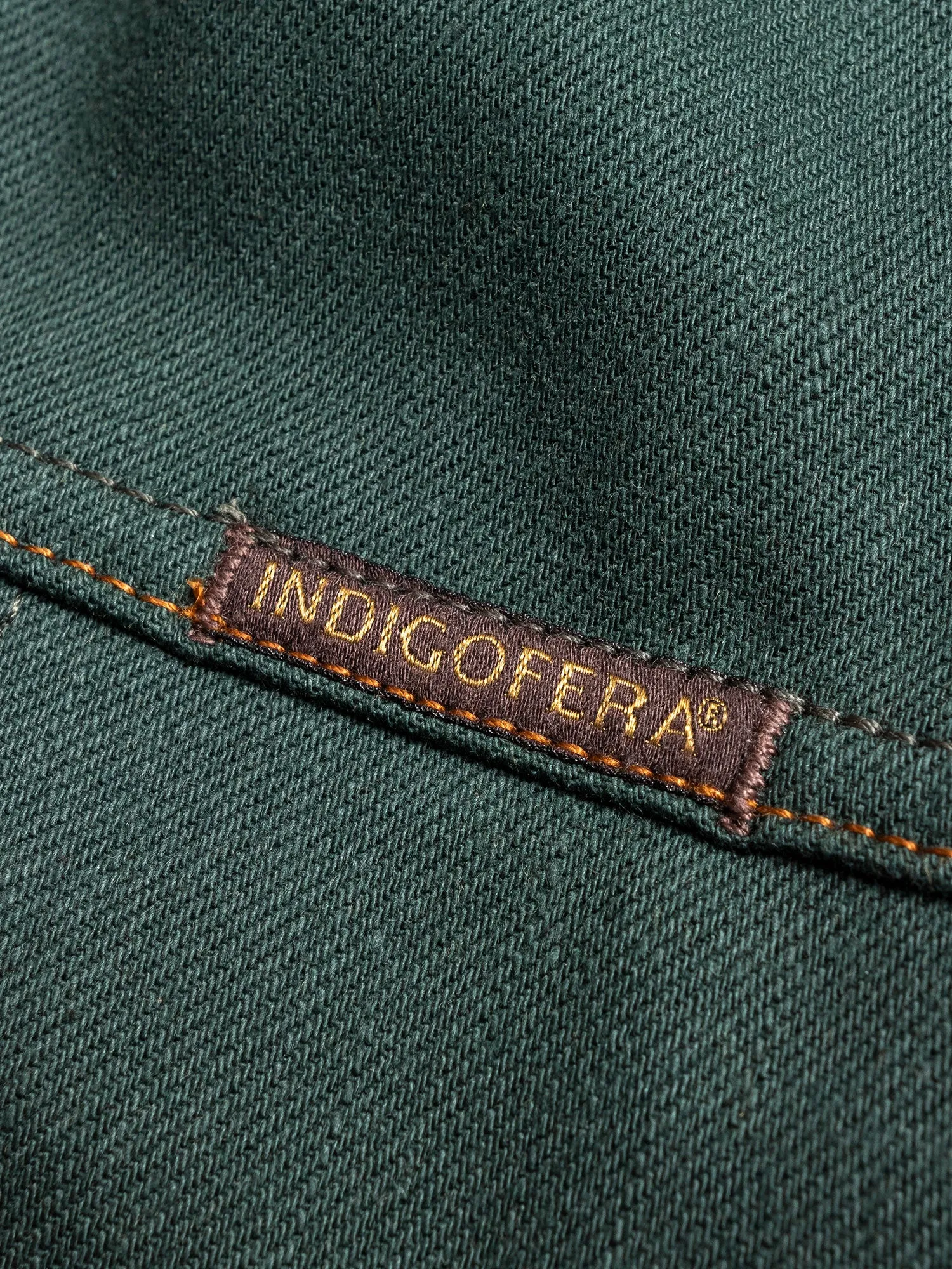 Copeland Selvedge Denim Shirt in Cripple Creek Green