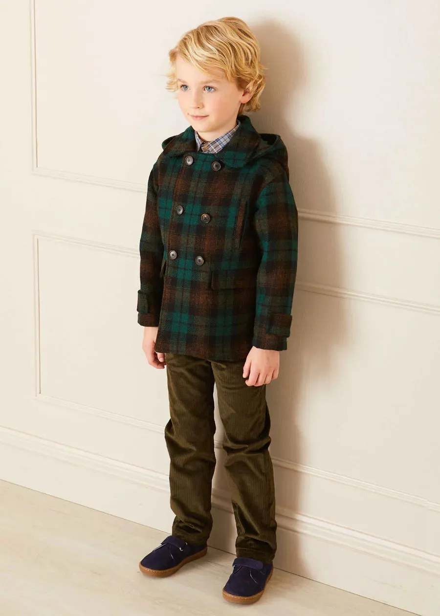 Corduroy Five Pocket Trousers in Green (4-10yrs)