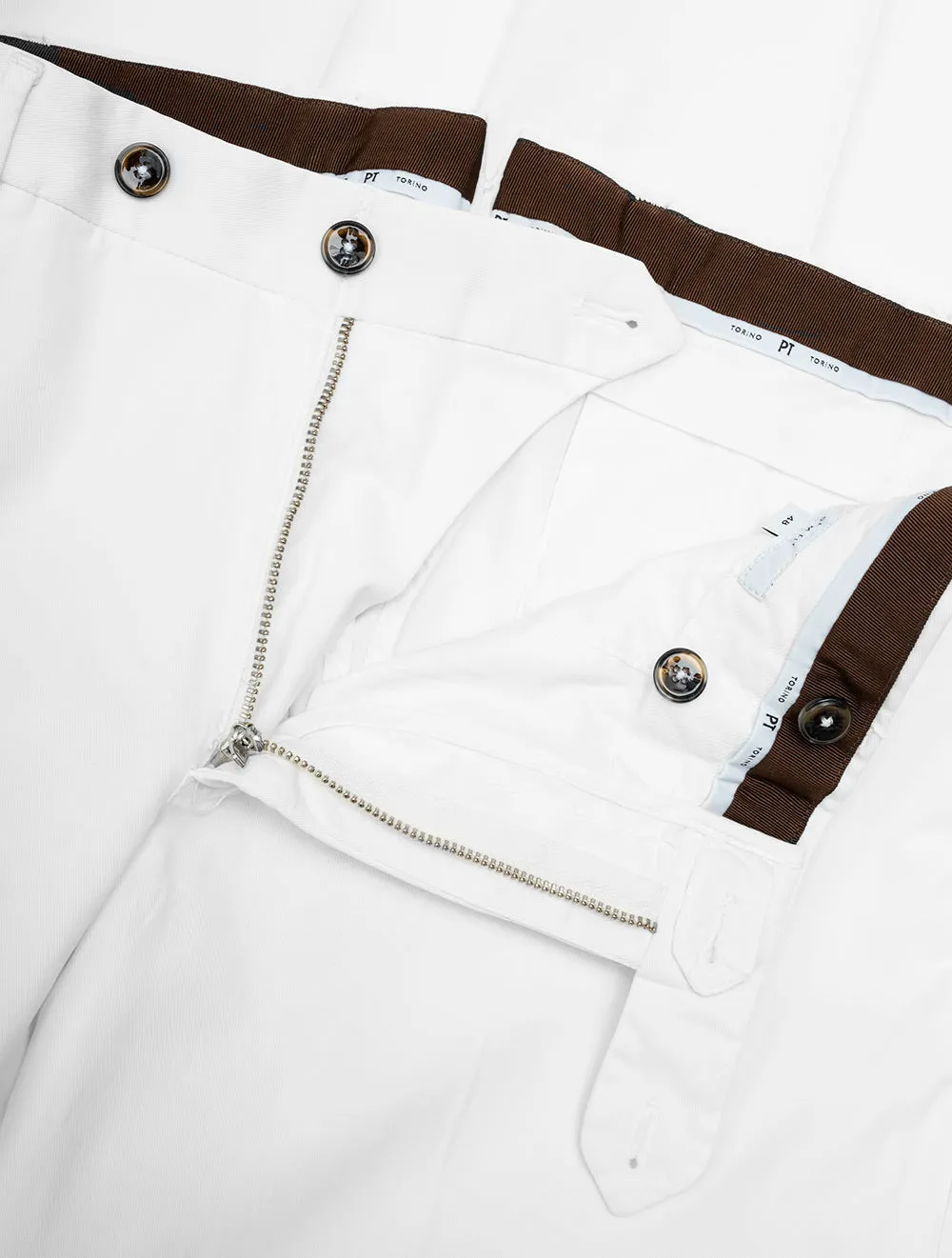 Cotton Chino Trouser White