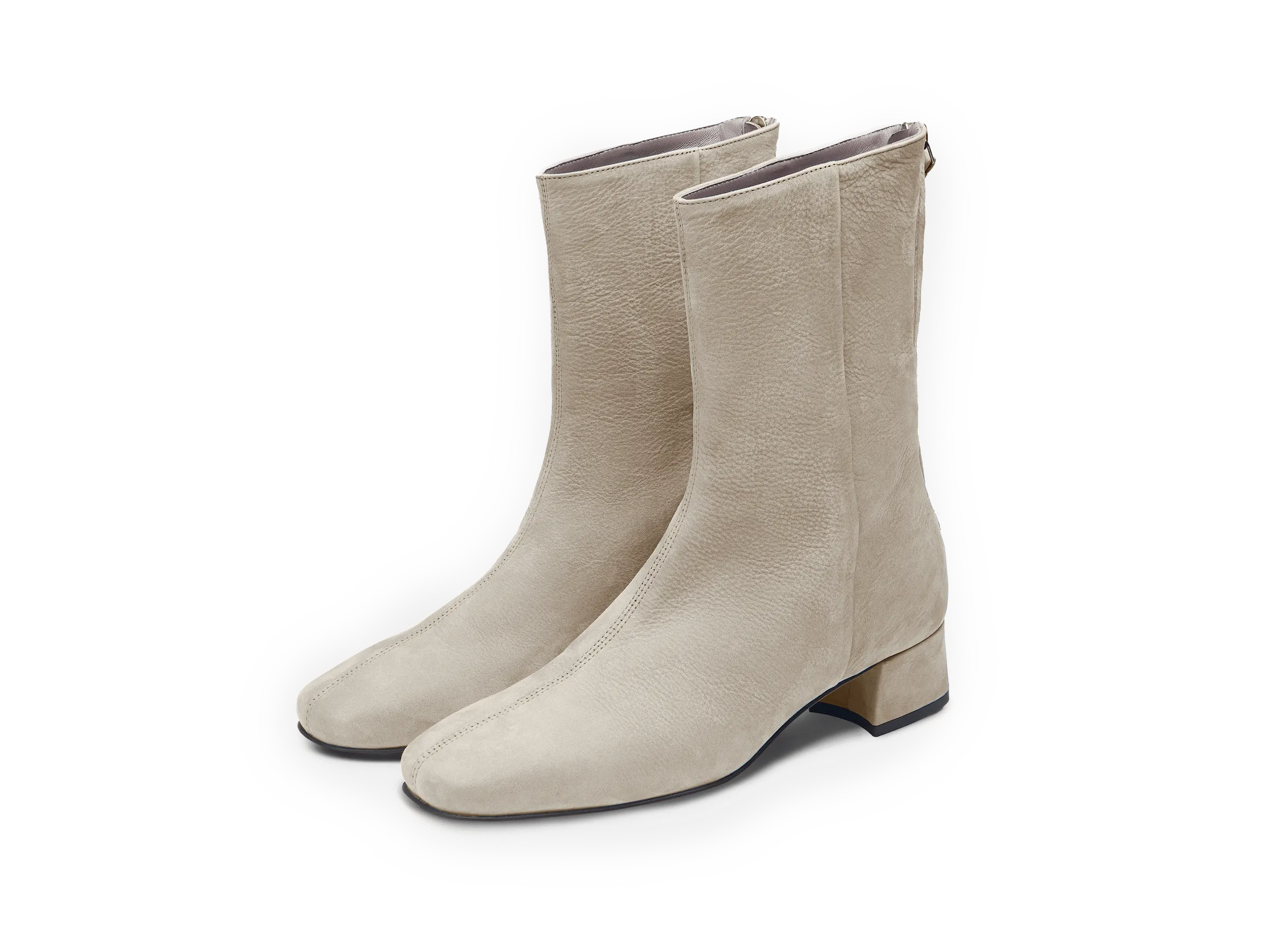 Debbie High Boots in Mink Taupe Nubuck