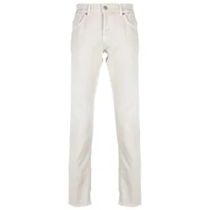 Dondup Cream-Colored Cotton Blend Trousers