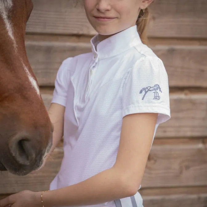 Girls Moon Mesh Show Polo