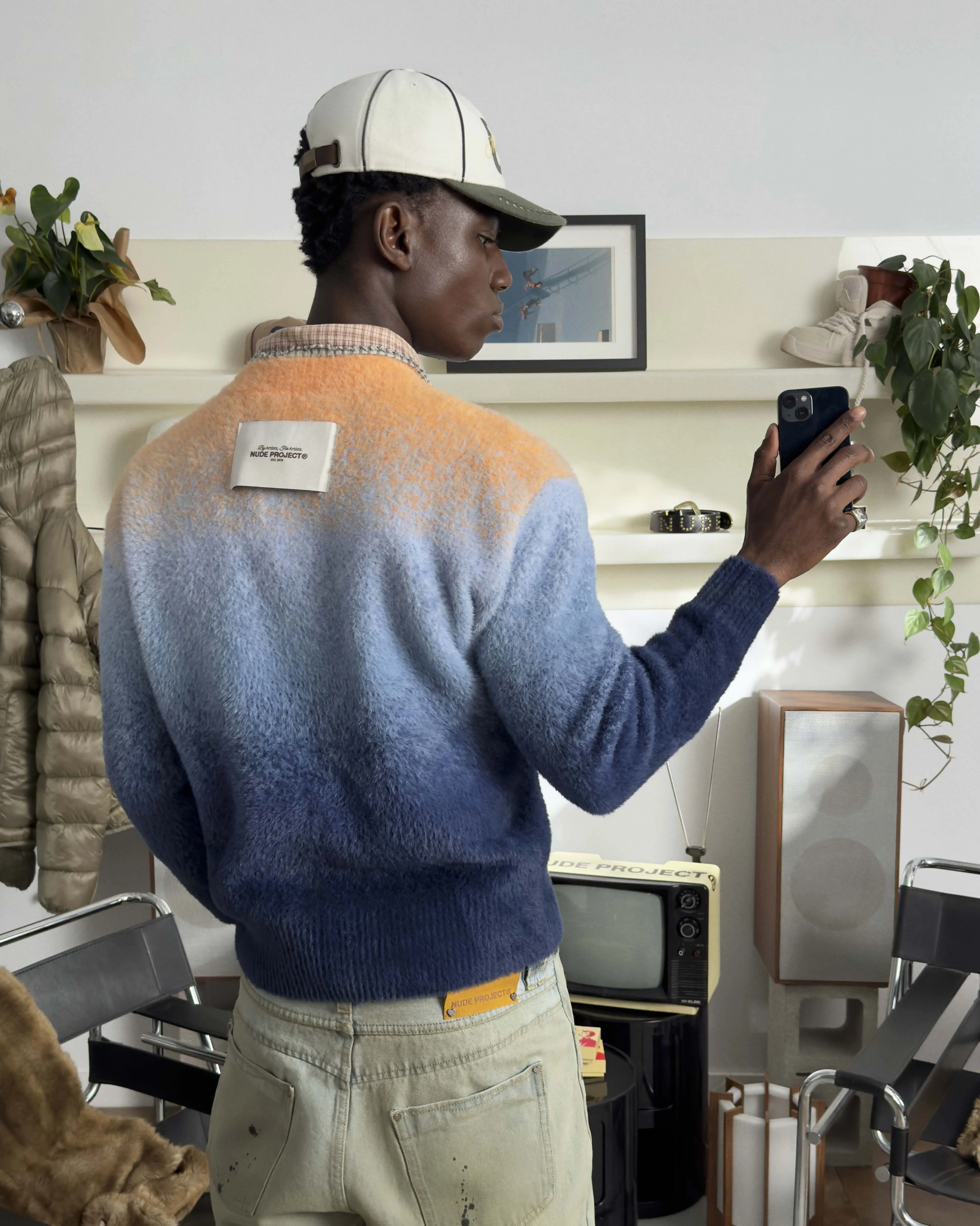 GRADIENT COZY SWEATER ORANGE