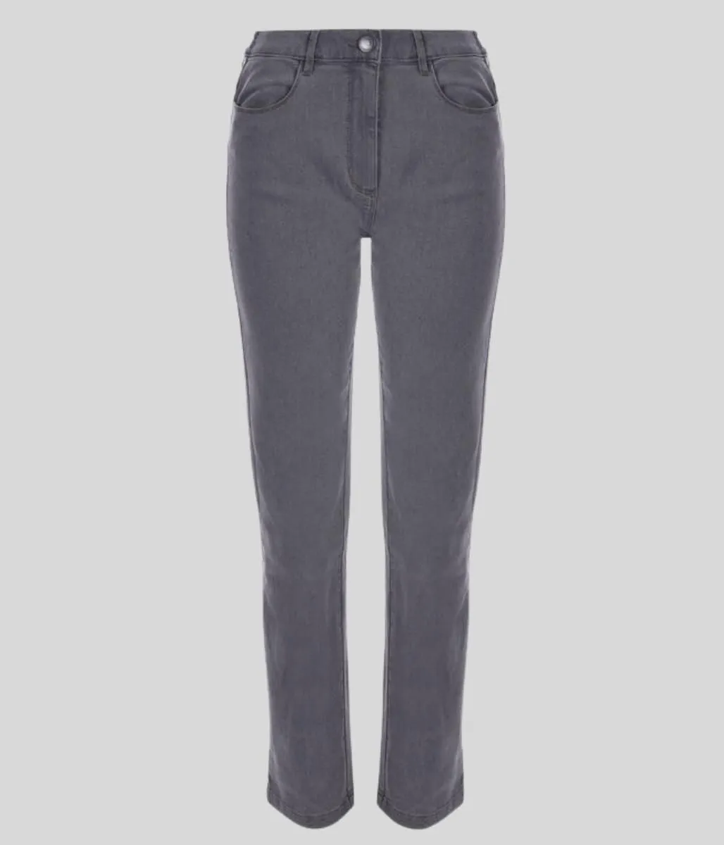 Grey Straight Leg Sara Jeans