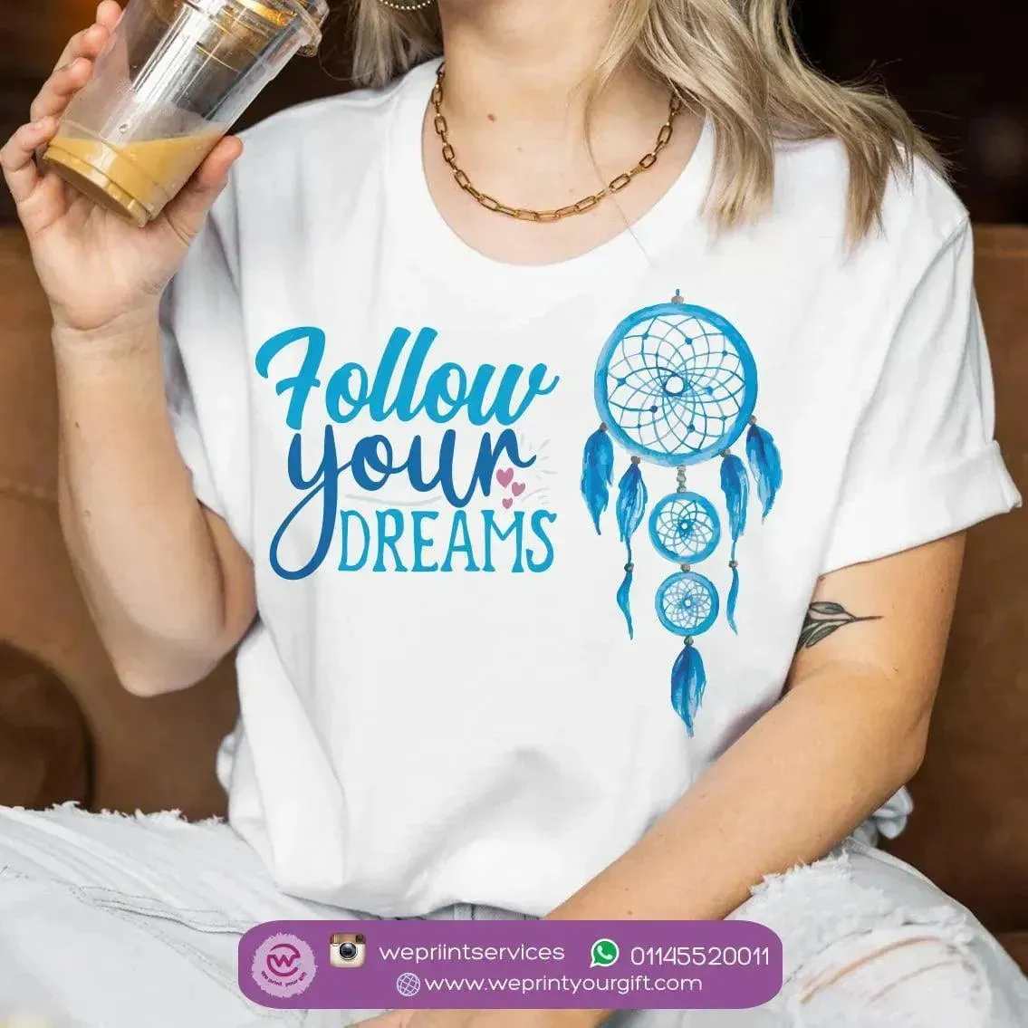 Half sleeve T-shirt- Dream Catcher