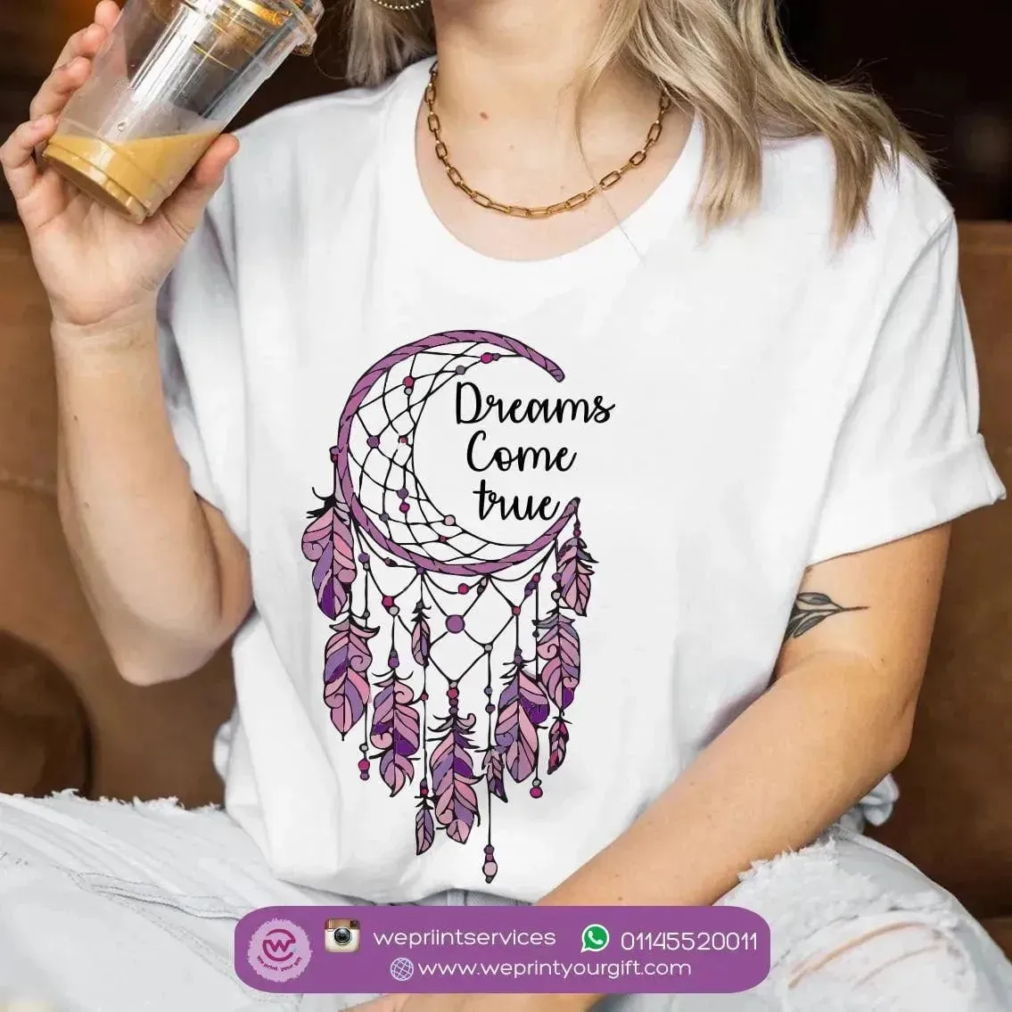 Half sleeve T-shirt- Dream Catcher