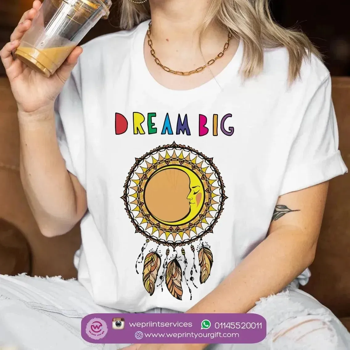 Half sleeve T-shirt- Dream Catcher