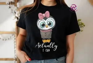 Half sleeve T-shirt- Owl-B