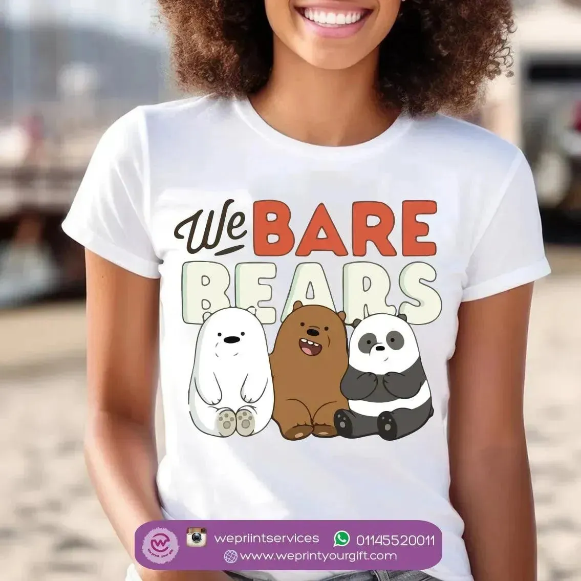 Half sleeve T-shirt- Three Bears