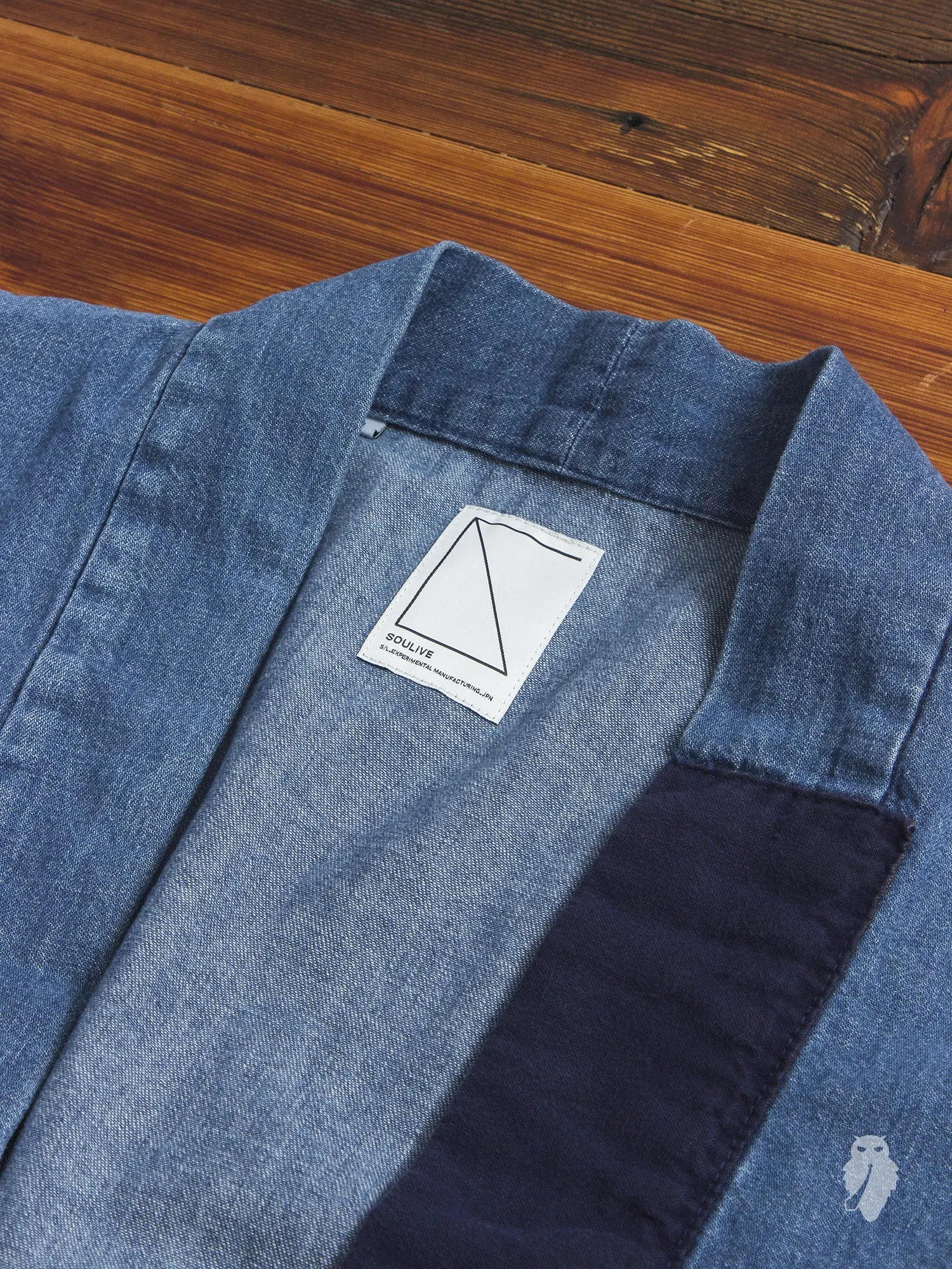 Haori Western Denim Shirt in Natural Indigo Remake