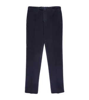 Incotex Regular Cotton Needlecord Trousers: Navy