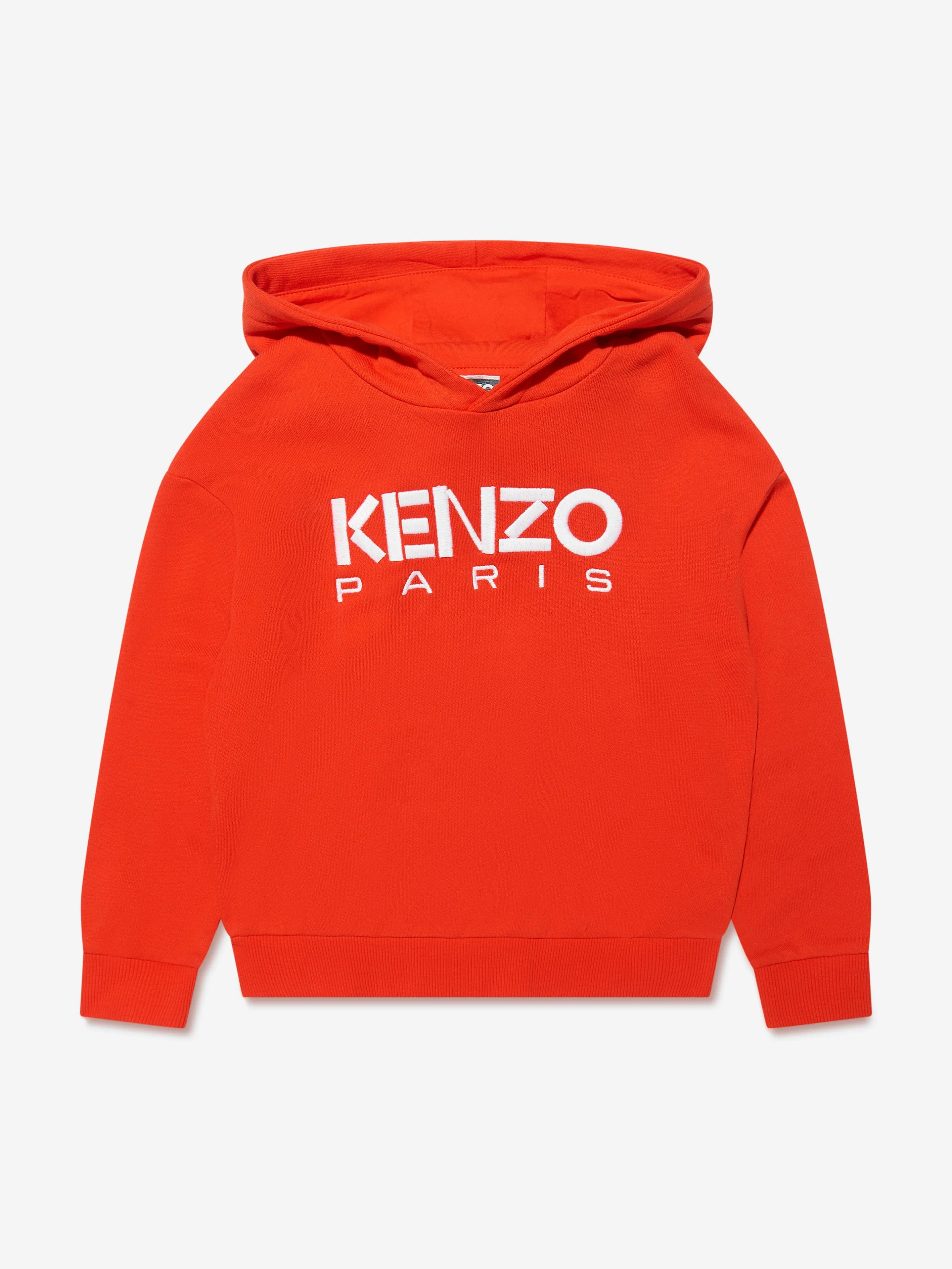 KENZO Boys Logo Hoodie in Red