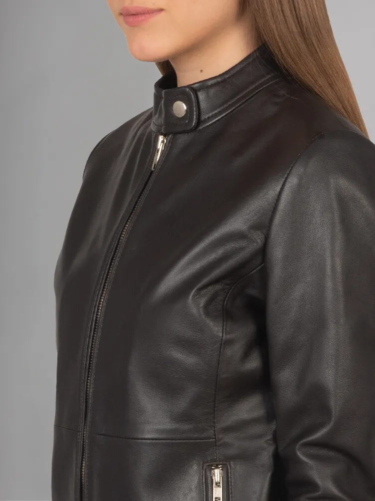 Ladies Real Leather Jacket