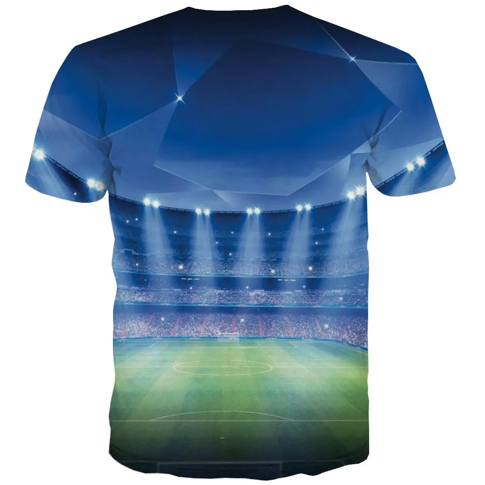 Lawn T shirts Men Football T shirts Funny Athletics Tshirt Anime Stadium Tshirts Casual