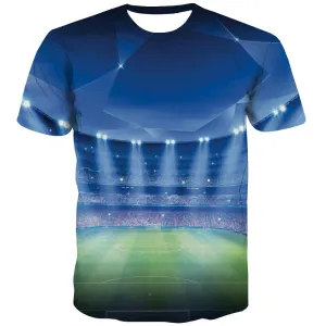 Lawn T shirts Men Football T shirts Funny Athletics Tshirt Anime Stadium Tshirts Casual