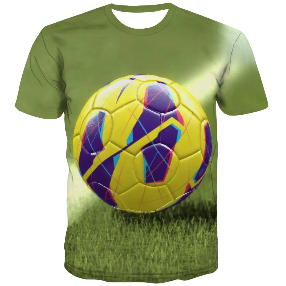 Lawn T shirts Men Football Tshirts Novelty Athletics T shirts Funny Stadium T-shirts 3d