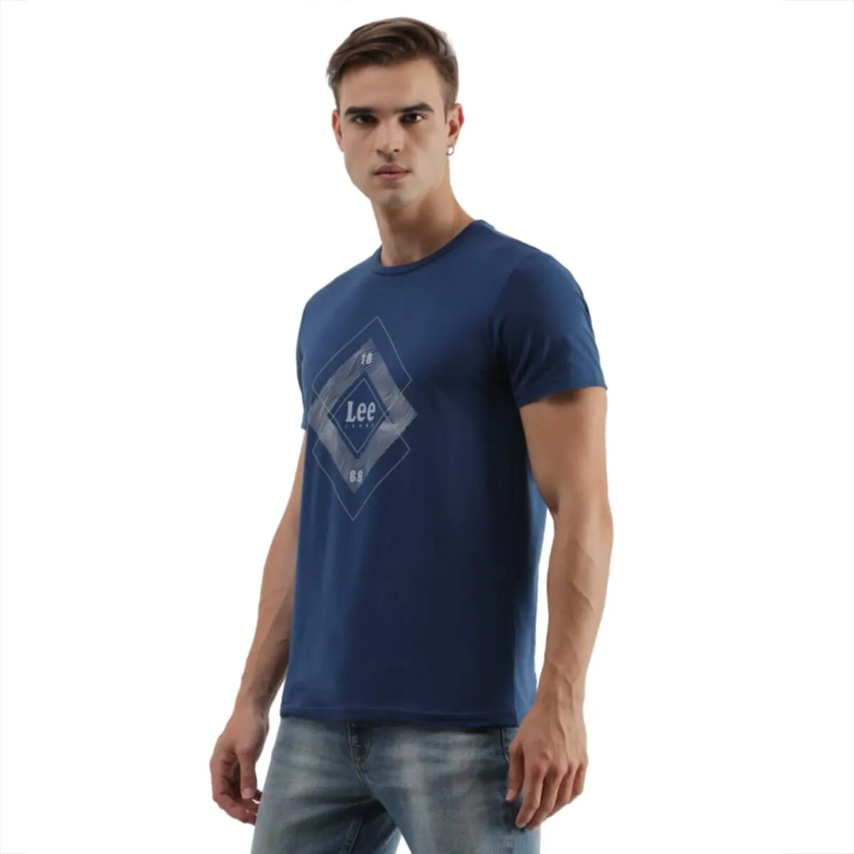 Lee Men's Graphic Slim Fit T-Shirt (LMTS004556_Navy