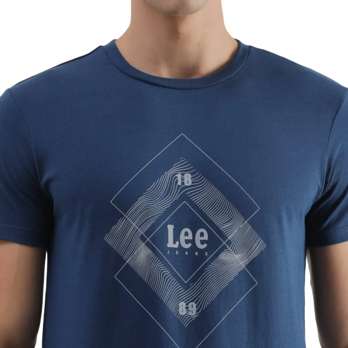 Lee Men's Graphic Slim Fit T-Shirt (LMTS004556_Navy