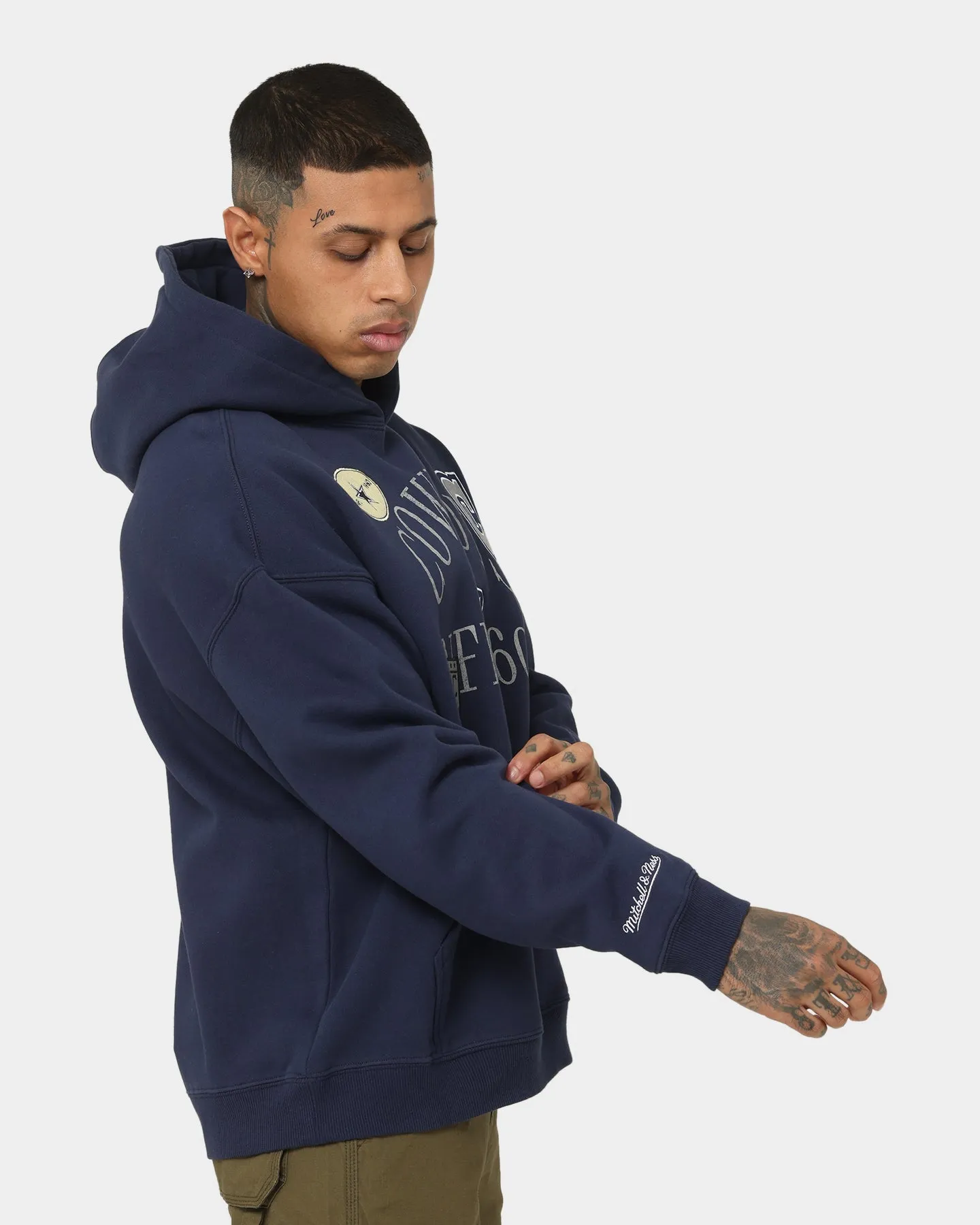 Mitchell & Ness Dallas Cowboys Touchline Hoodie Navy