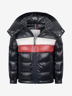 Moncler Enfant Moncler Girls Navy Down Padded Dell Jacket