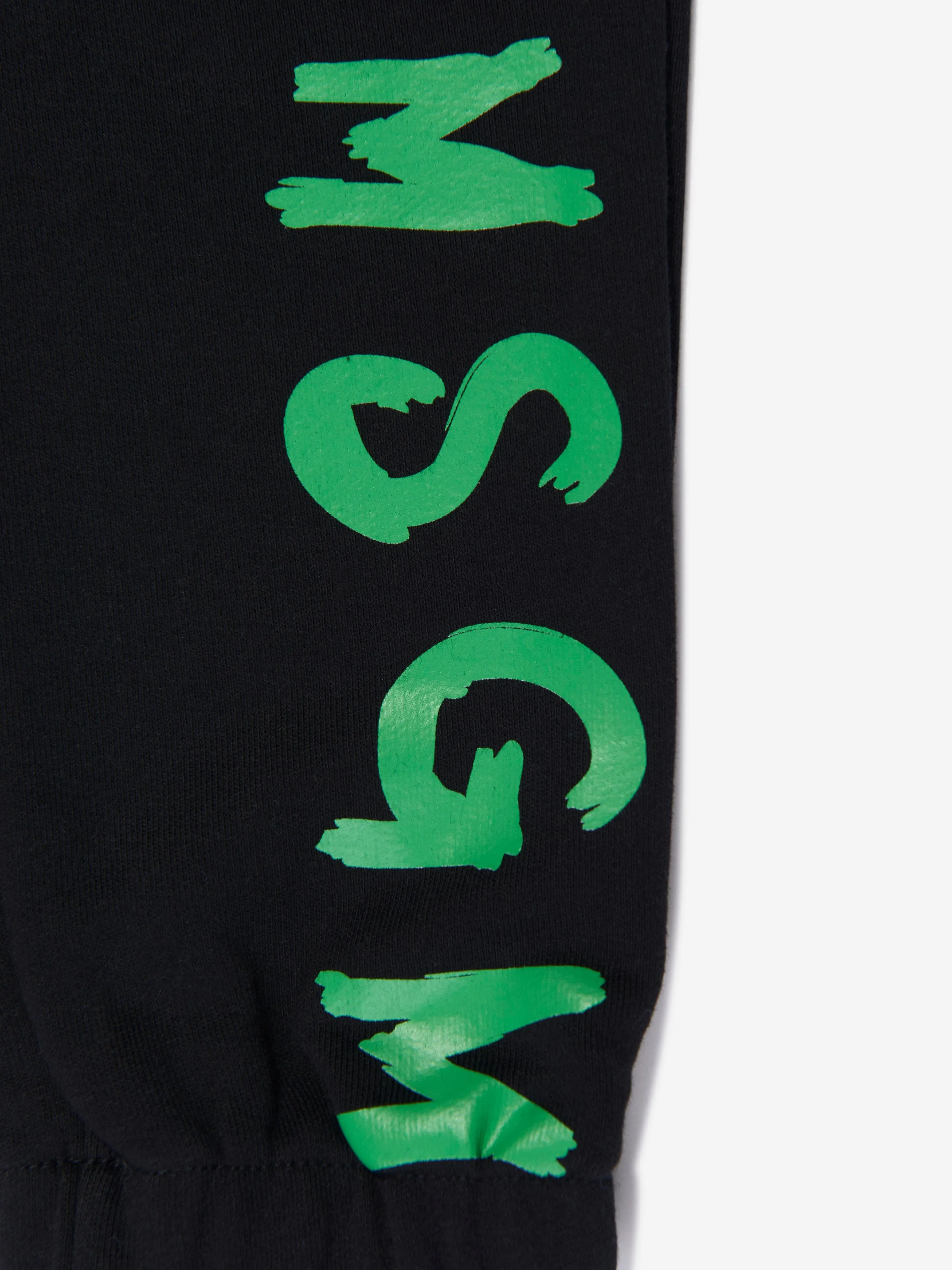 MSGM Kids Fleece Logo Joggers in Black