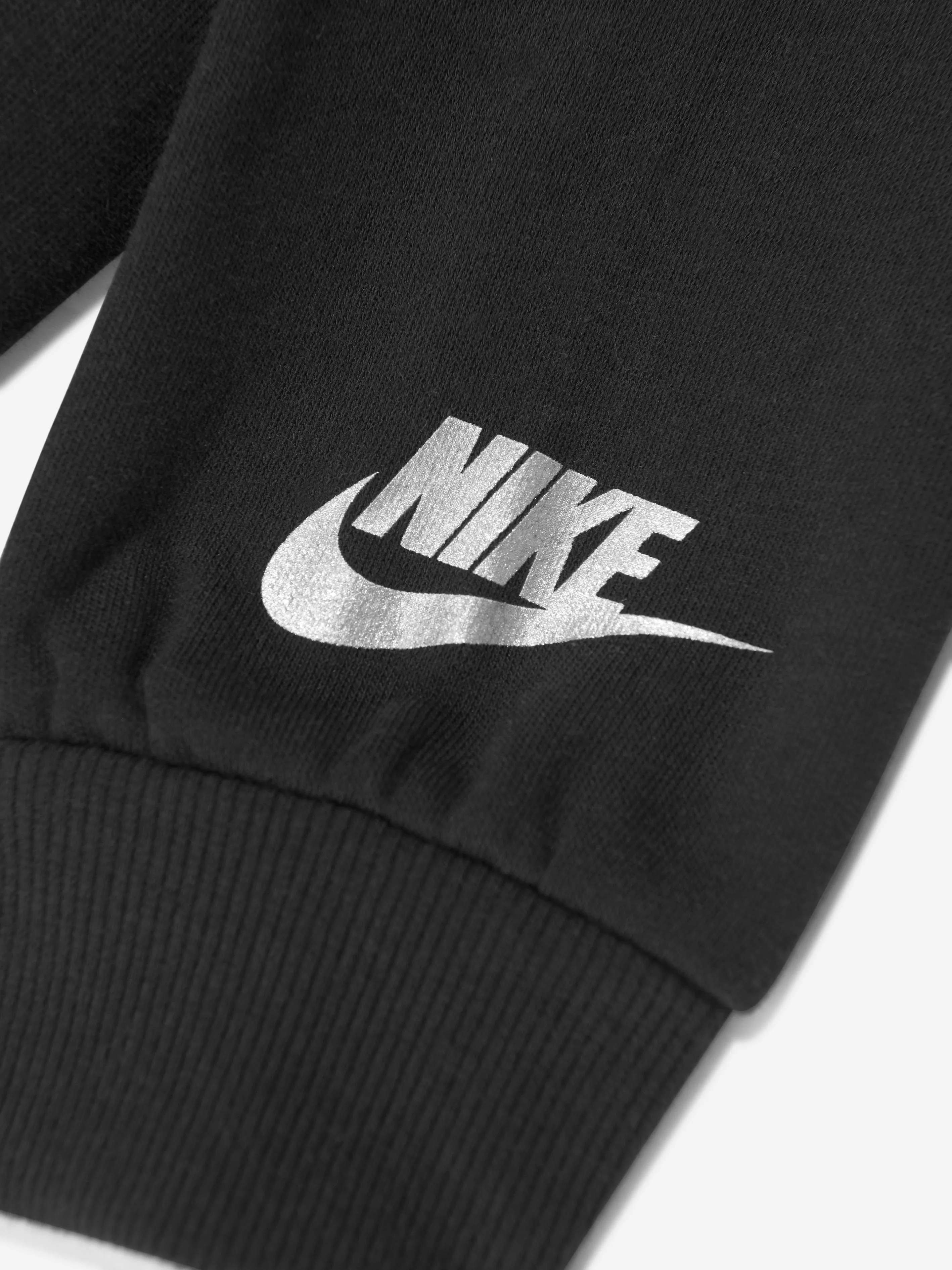 Nike Boys NSW Shine Hoodie in Black