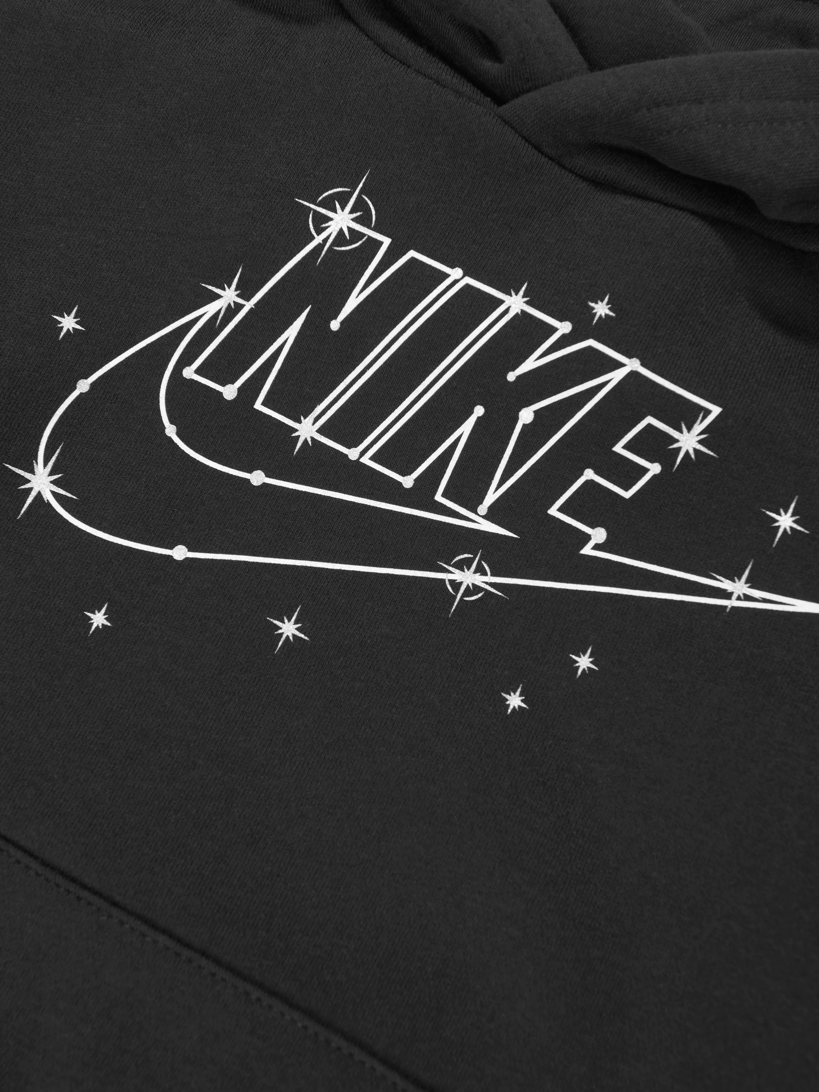 Nike Boys NSW Shine Hoodie in Black