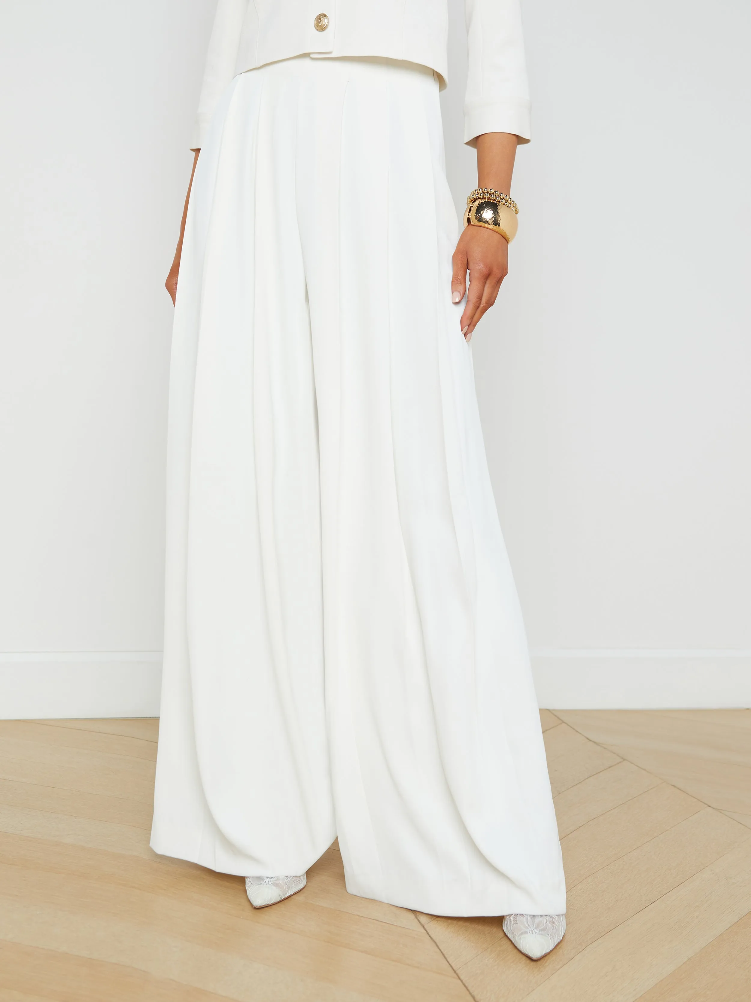 Nova Pleated Wide-Leg Pant