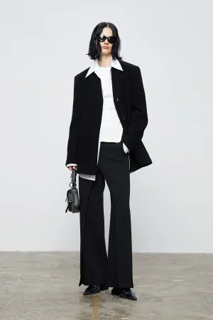 Paired straightleg trousers