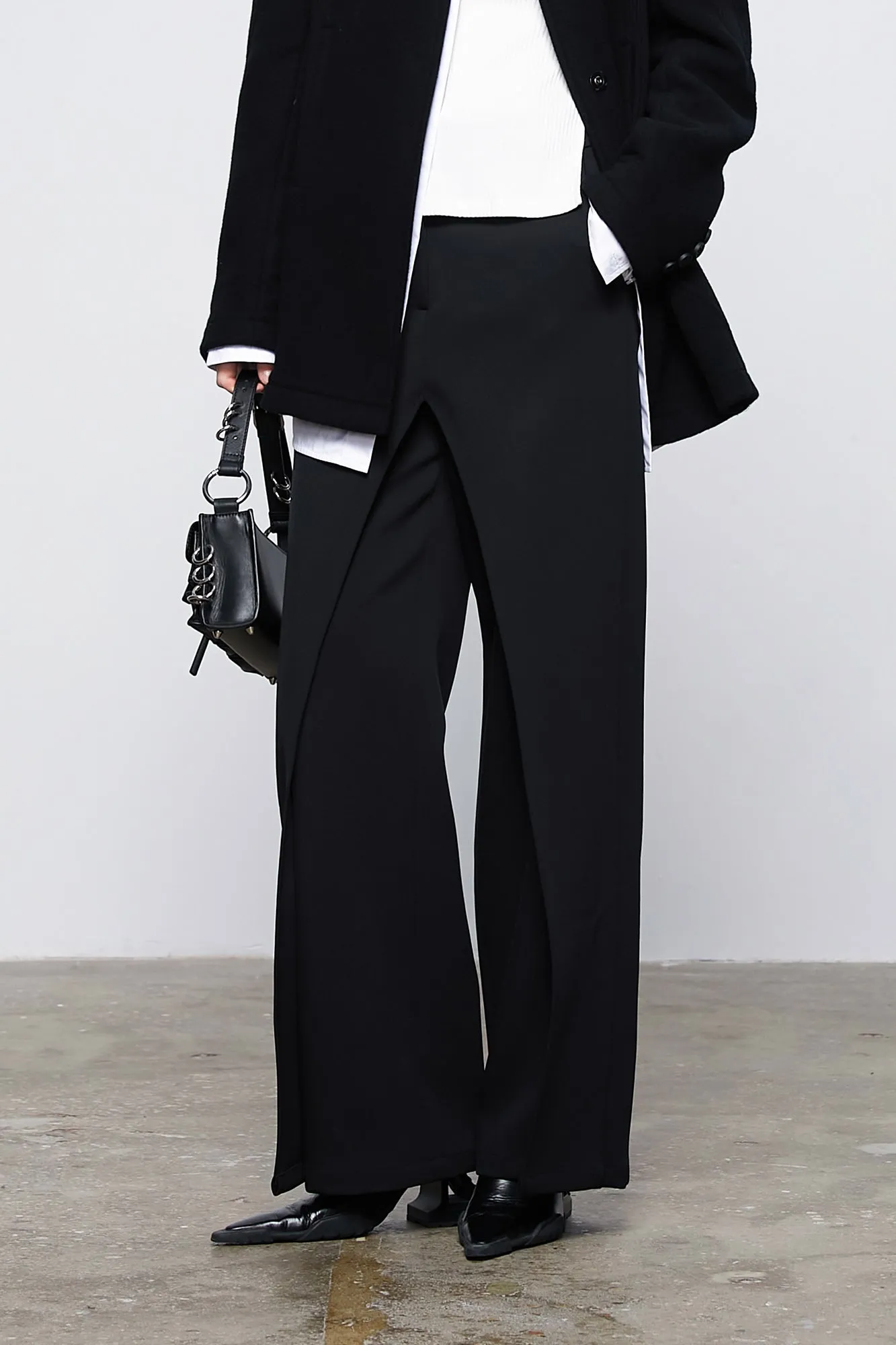 Paired straightleg trousers