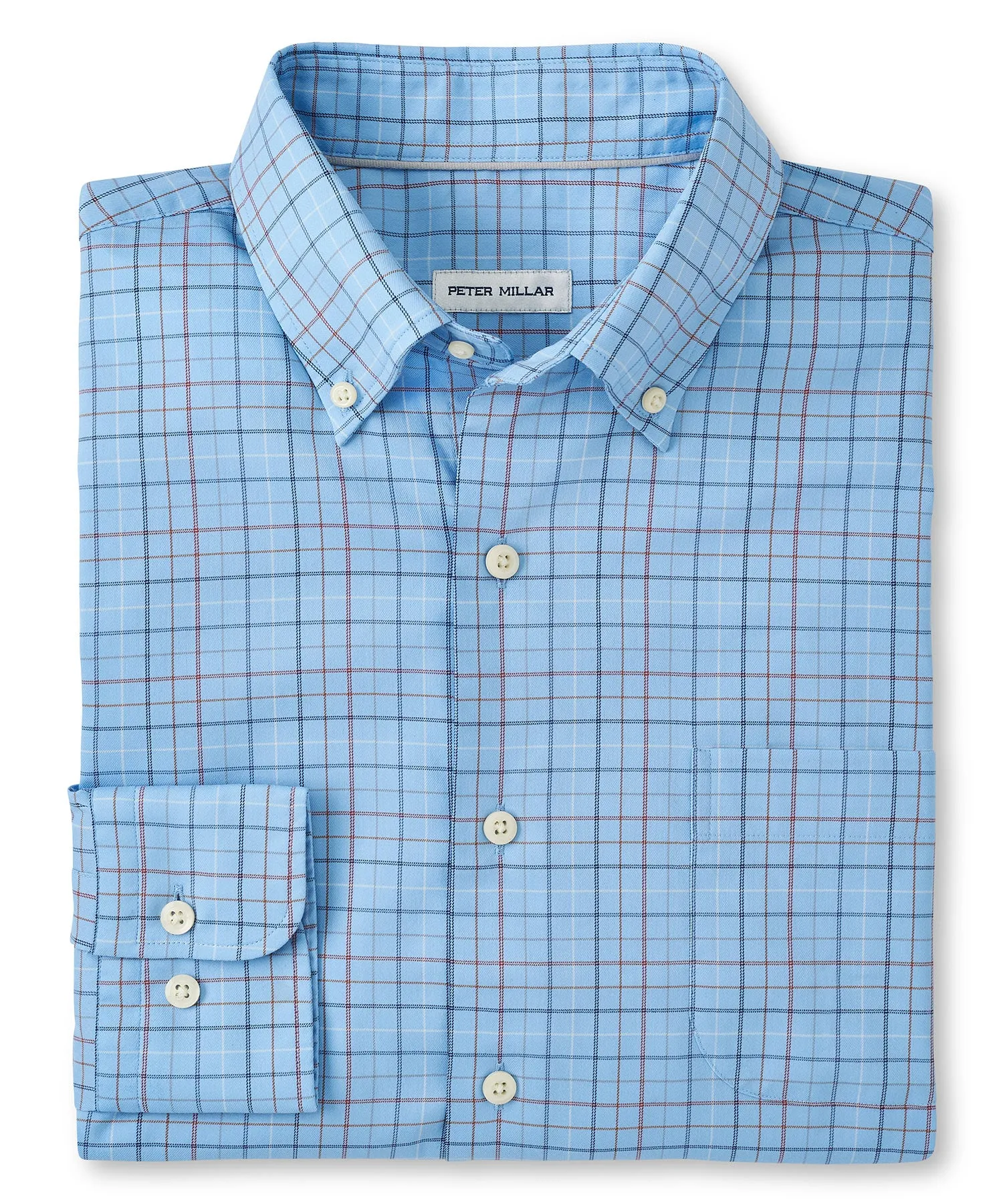 Peter Millar Long Sleeve 'Sydney' Button Down Performance Sport Shirt Sport Shirt