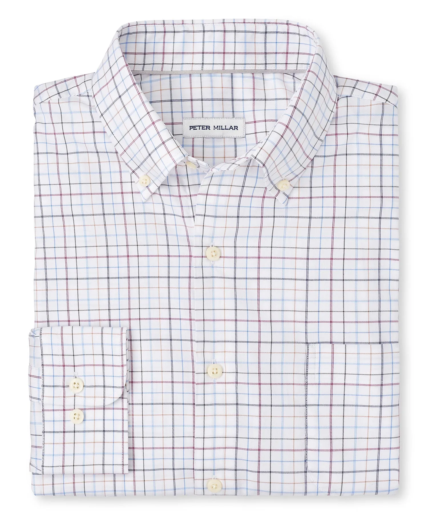 Peter Millar Long Sleeve 'Sydney' Button Down Performance Sport Shirt Sport Shirt